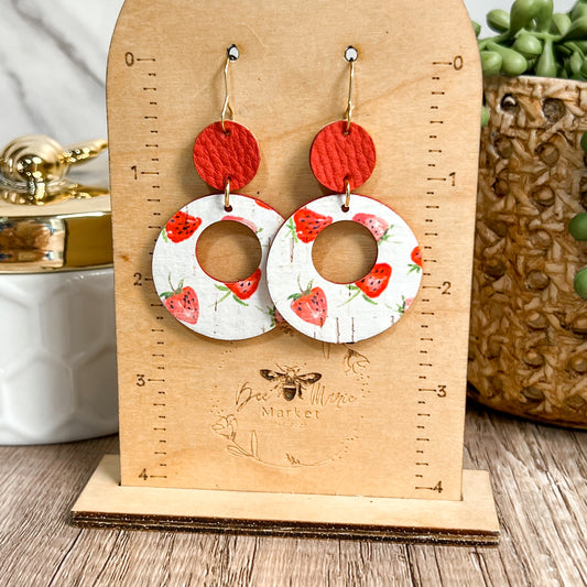 Berry Sweet Hoop Earrings