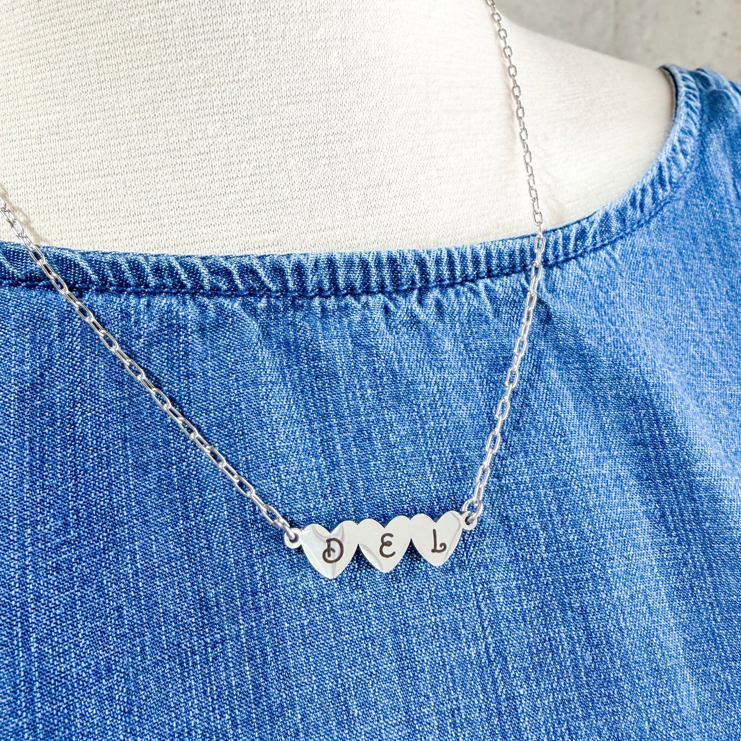 The You Are Loved Personalized Initial Heart Necklace