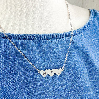 The You Are Loved Personalized Initial Heart Necklace