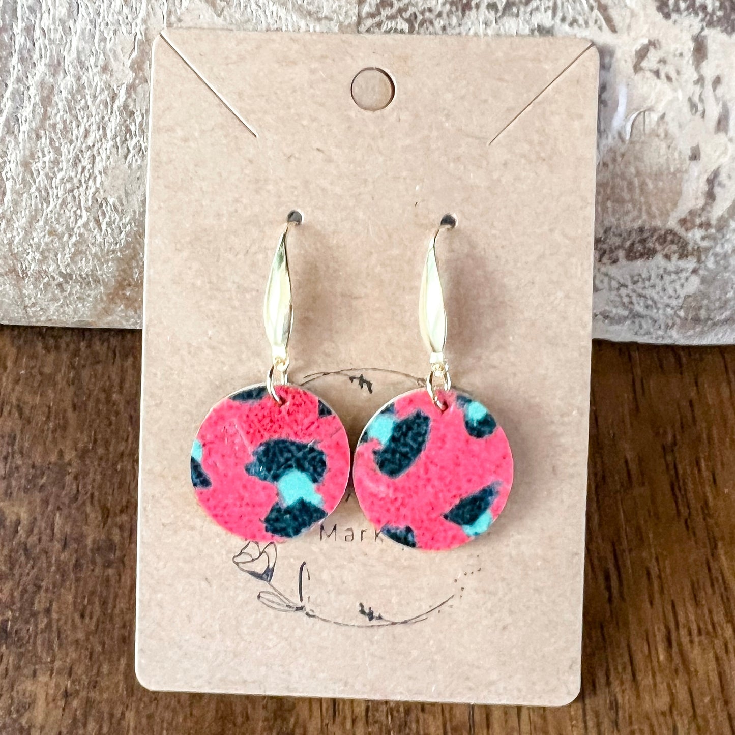 Red Animal Print Rounds