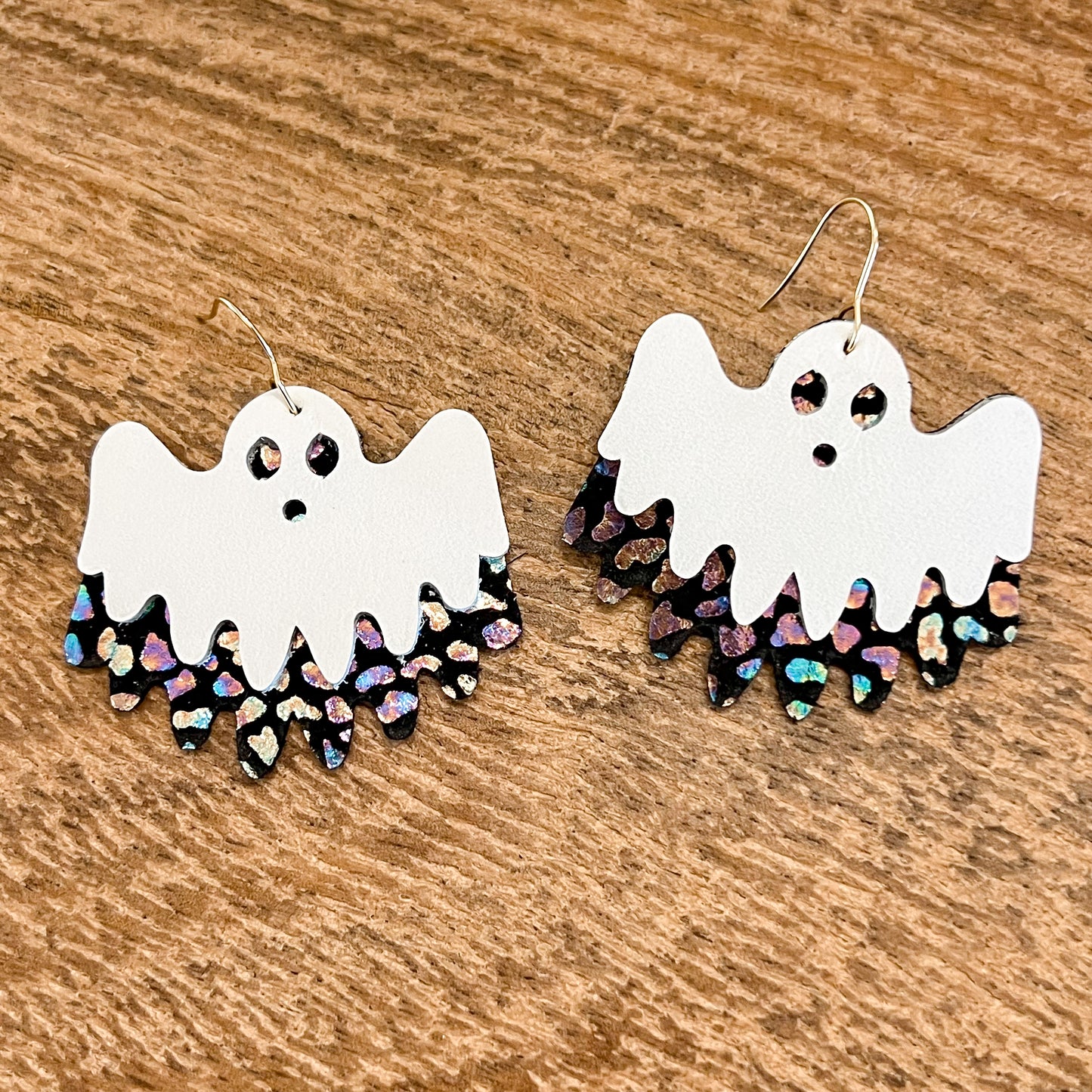 Holographic Ghost Sheet Earrings