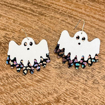 Holographic Ghost Sheet Earrings