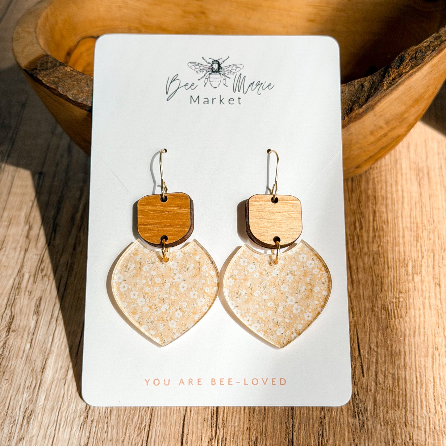Golden Bloom Petal Earrings