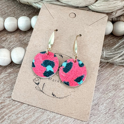 Red Animal Print Rounds