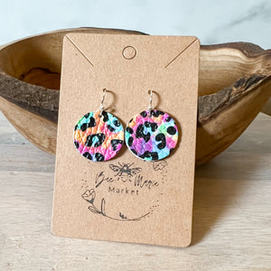 Neon Nina Round Earrings