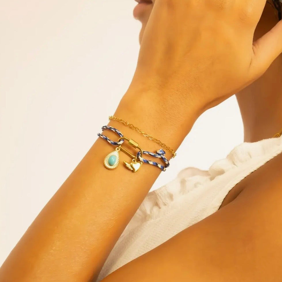 Waterproof Coastal Rope Charm Bracelets - Charms Sold Separately