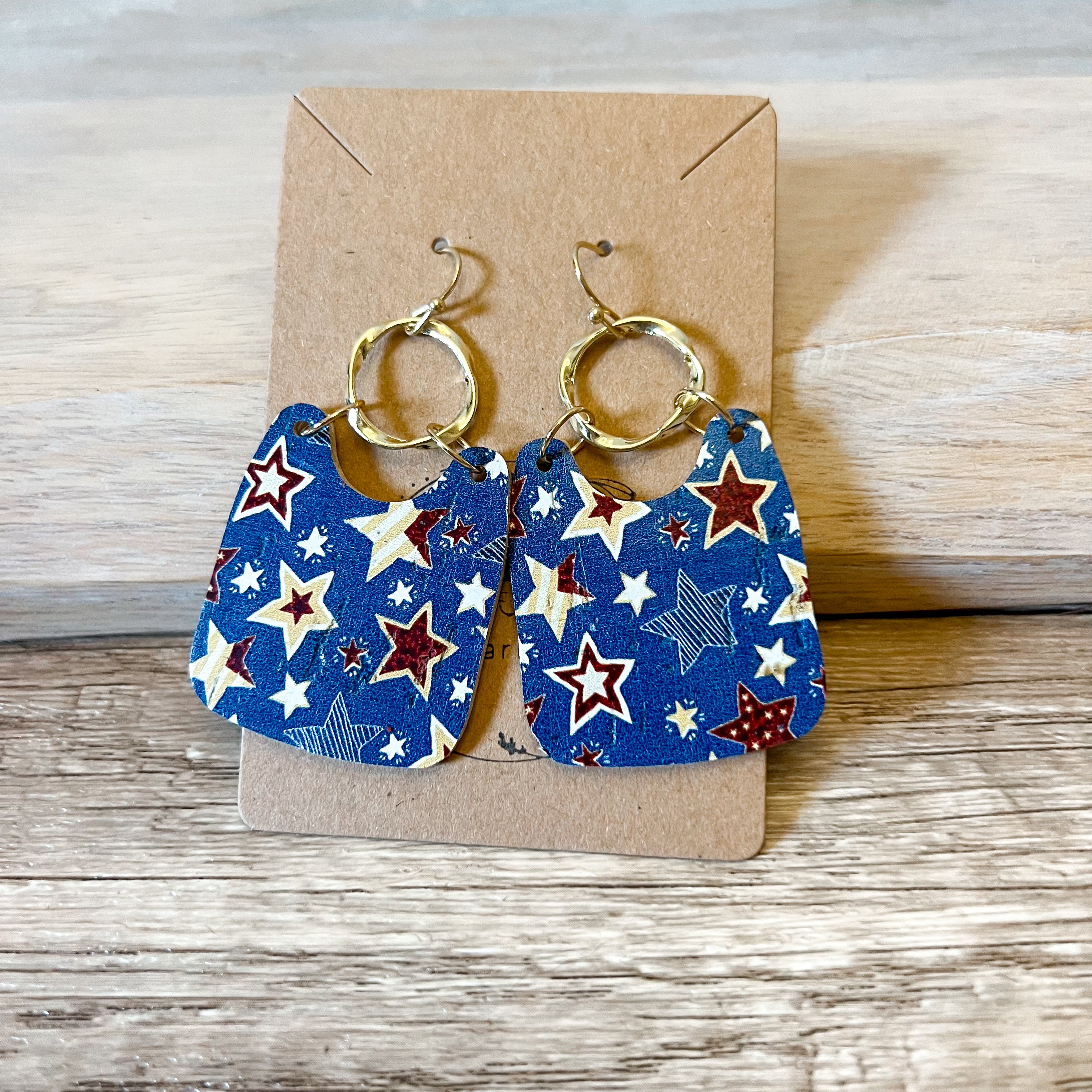 Bella Blue Star Handmade Earrings