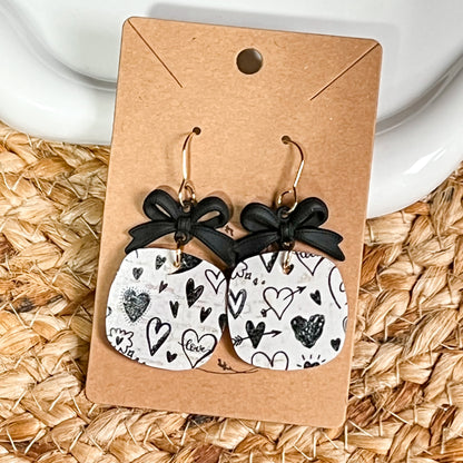 Love Notes Bow Earrings