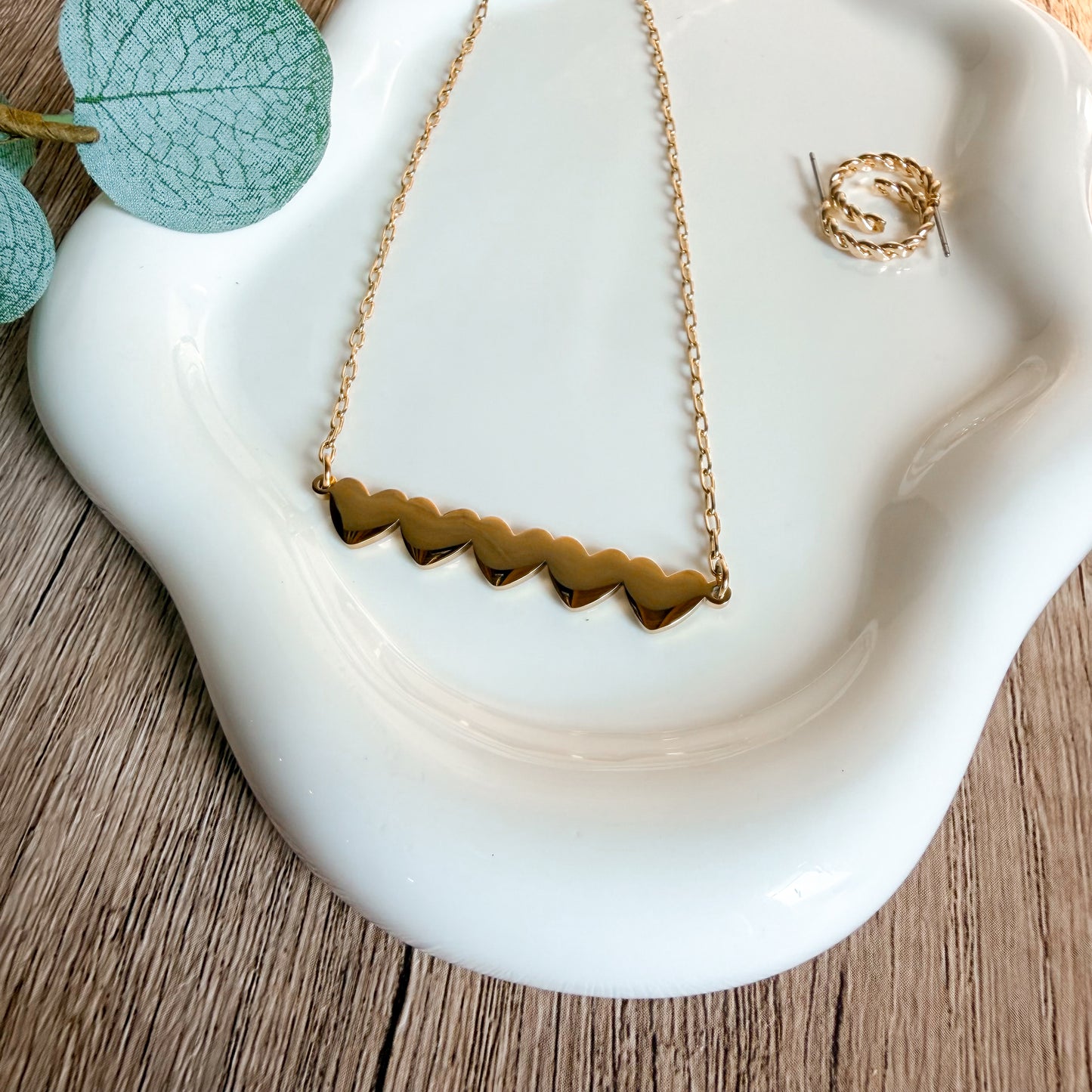 The You Are Loved Personalized Initial Heart Necklace