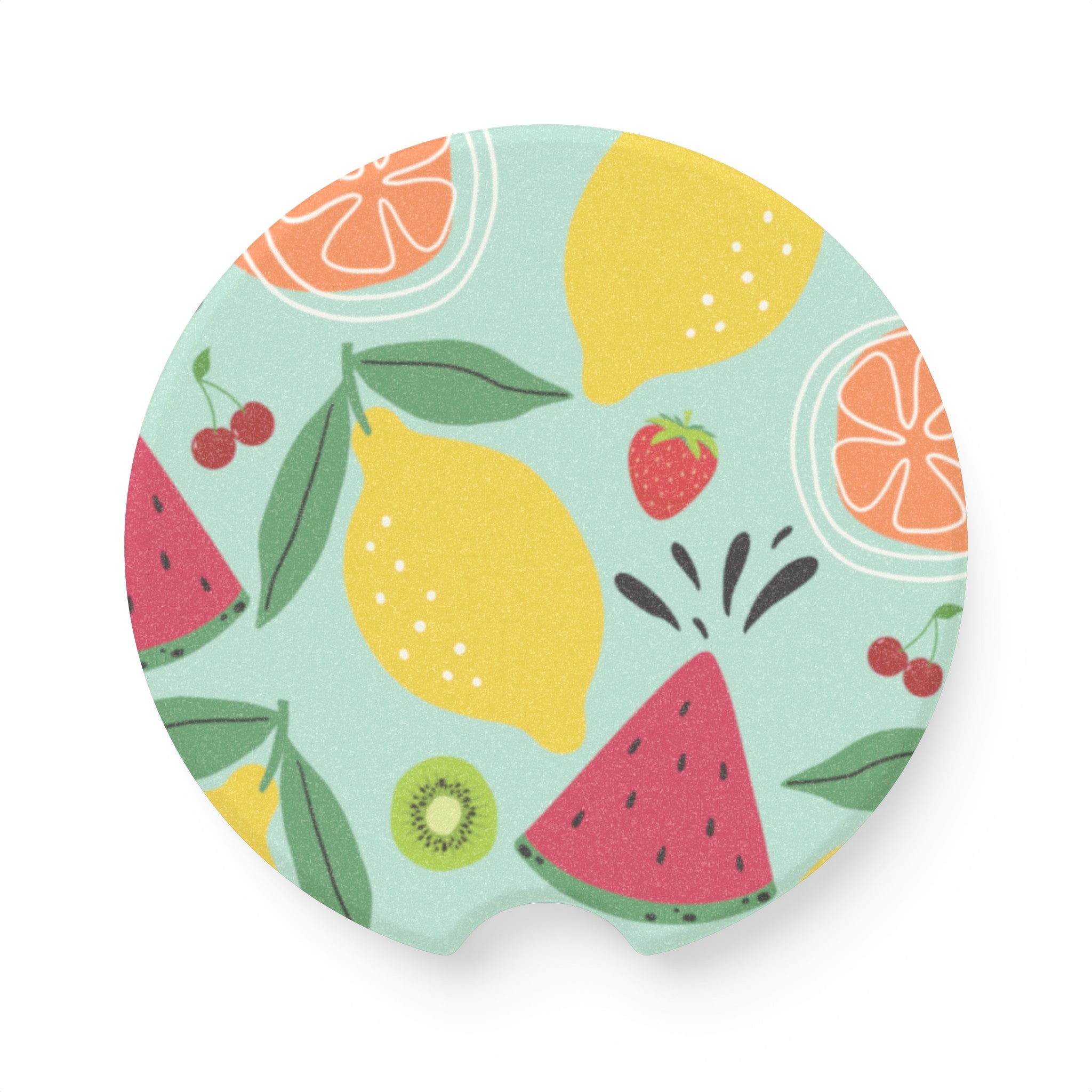 Fruity Summer Soapstone Car Coaster 30DC