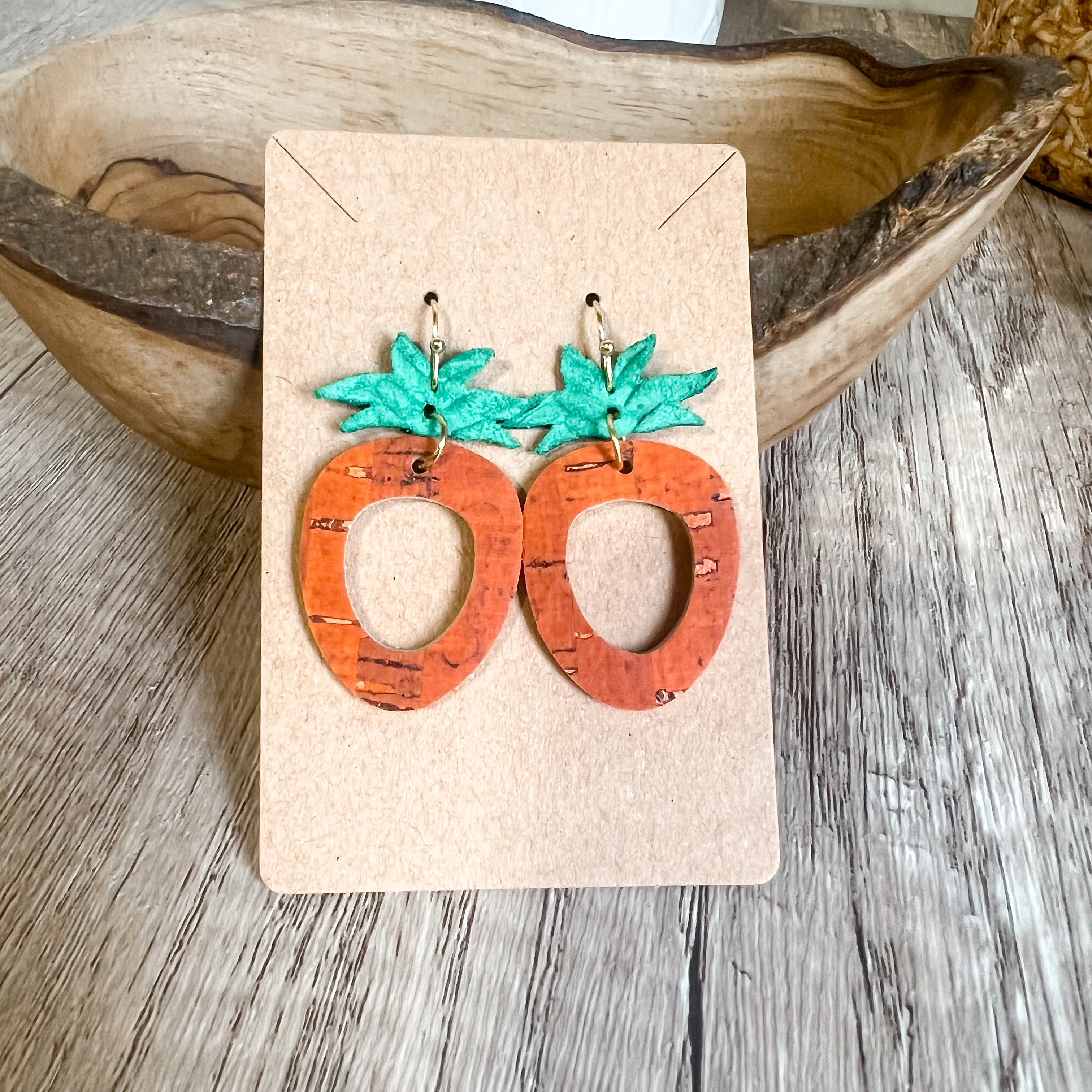 Carrot Drop Earrings