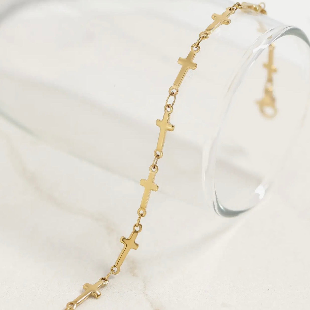 Faith Cross Chain Bracelet - Waterproof