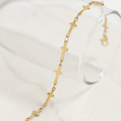 Faith Cross Chain Bracelet - Waterproof