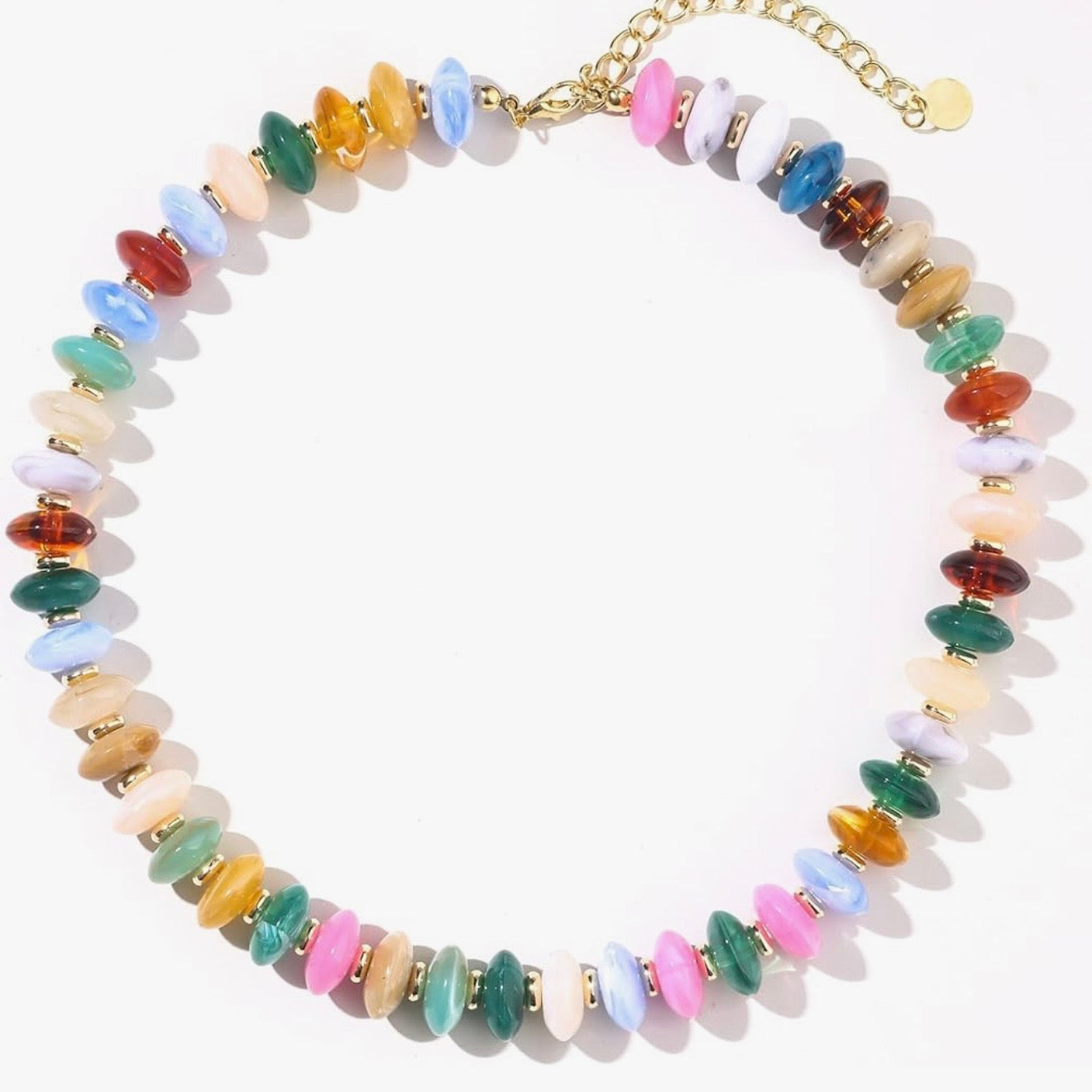 Colorful Chunky Beaded Necklace