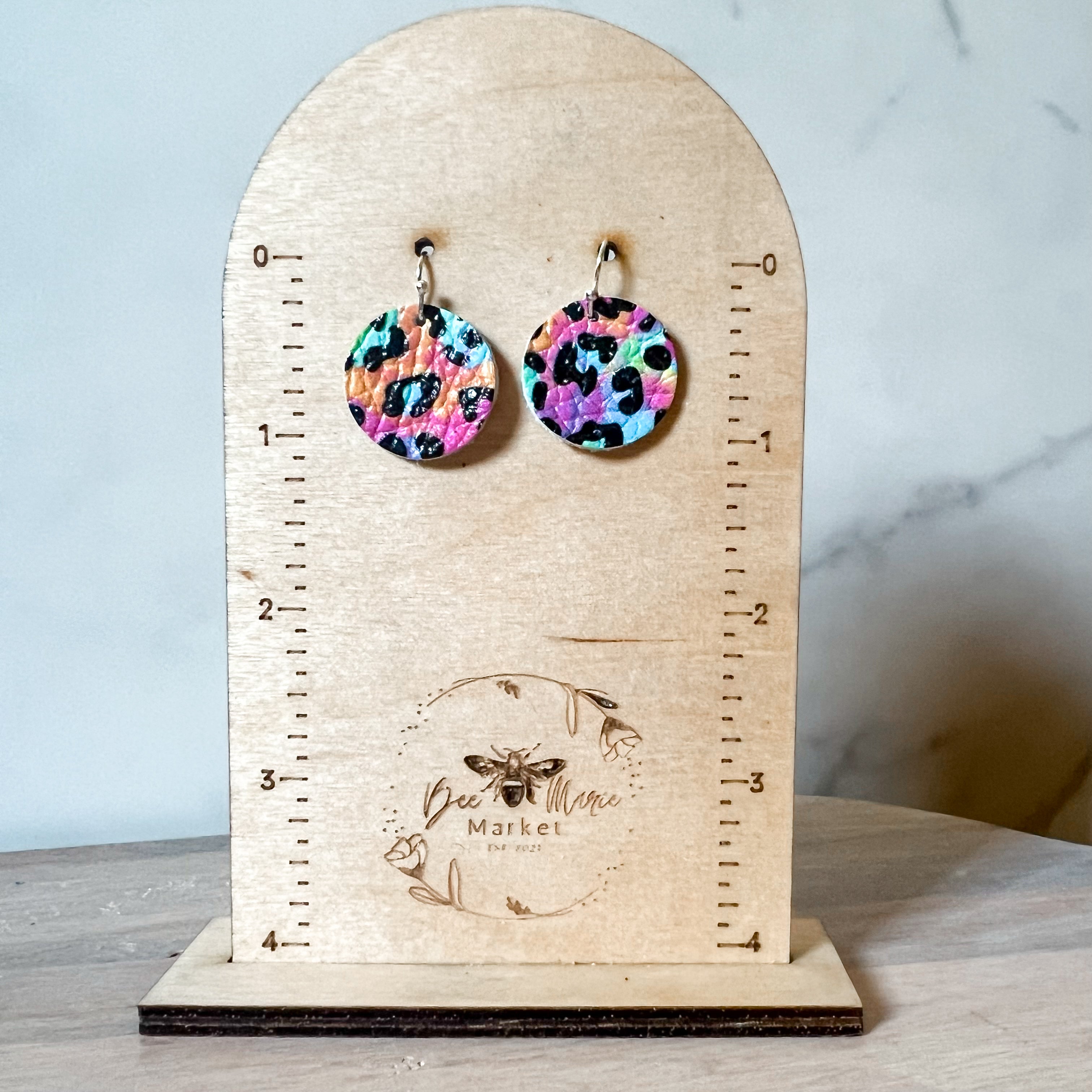 Neon Nina Round Earrings