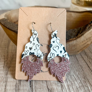 Fine Bearded Valentine Gnome Earrings