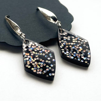 Glitz Girl in Black Earrings
