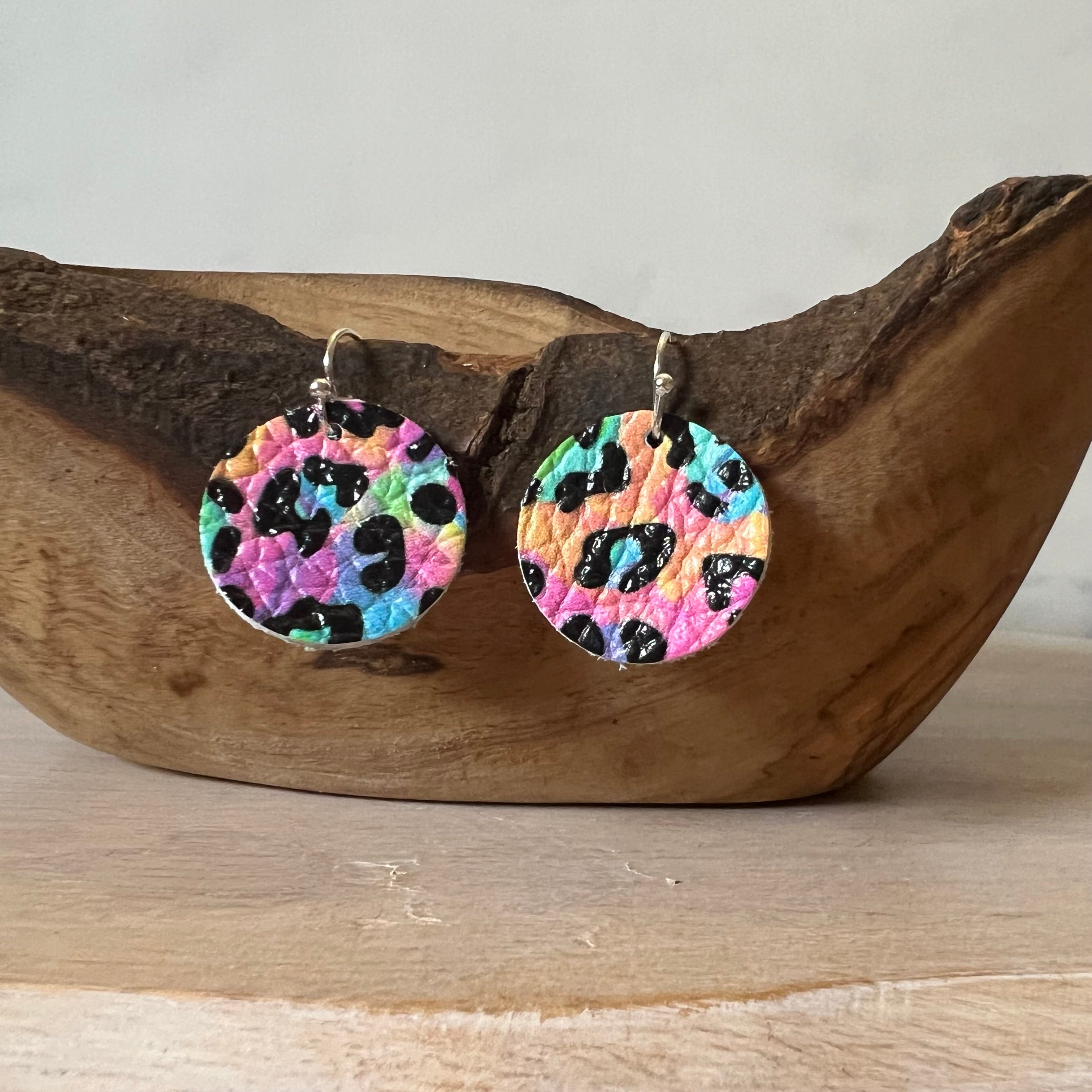 Neon Nina Round Earrings