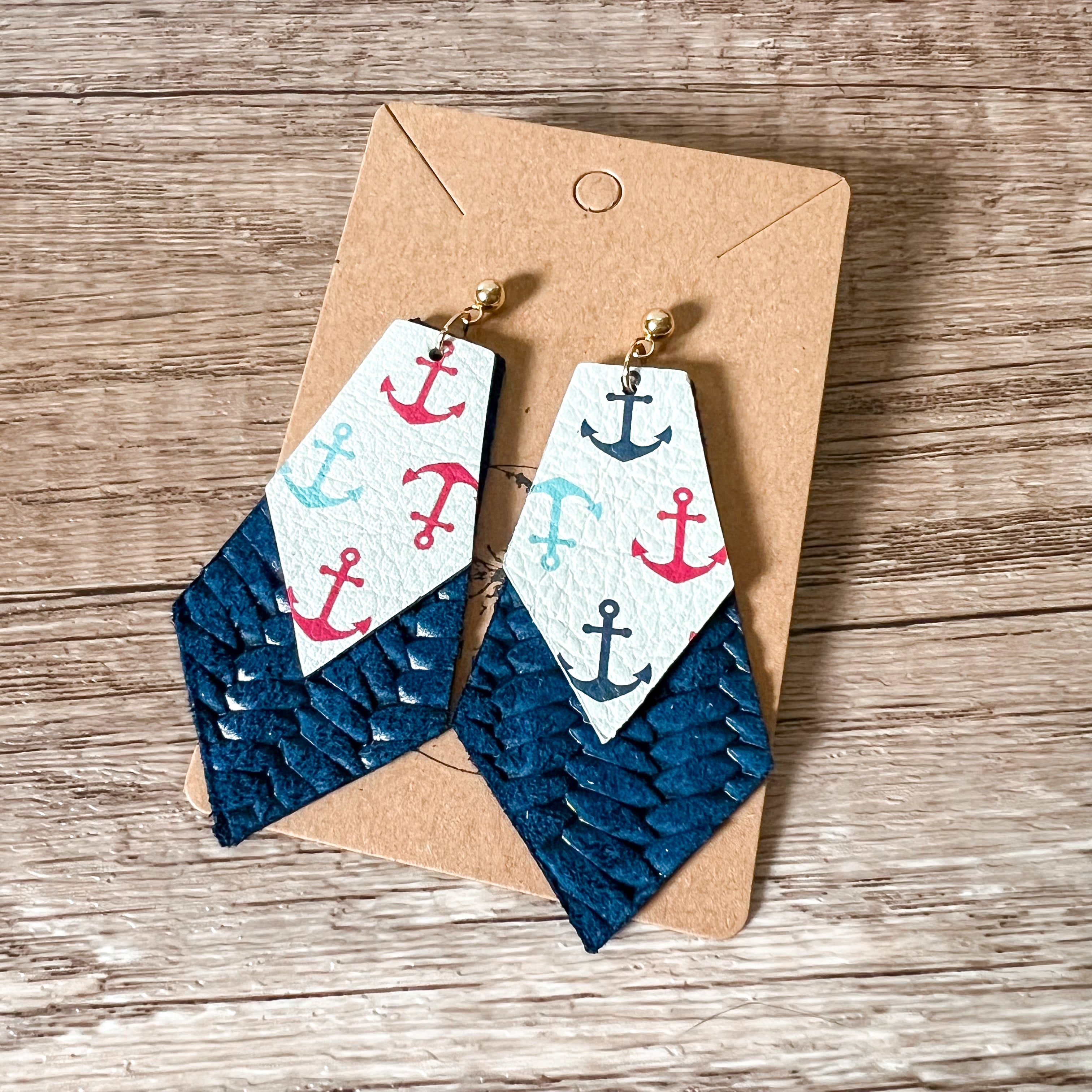 Layered Luci Anchor Earrings