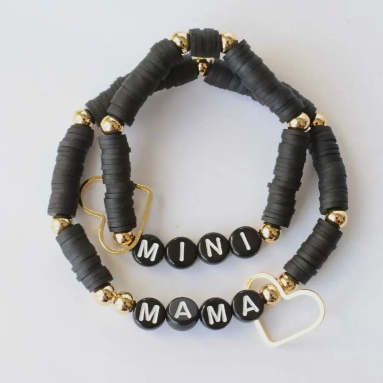 Black Mama & Mini Bracelet Sets