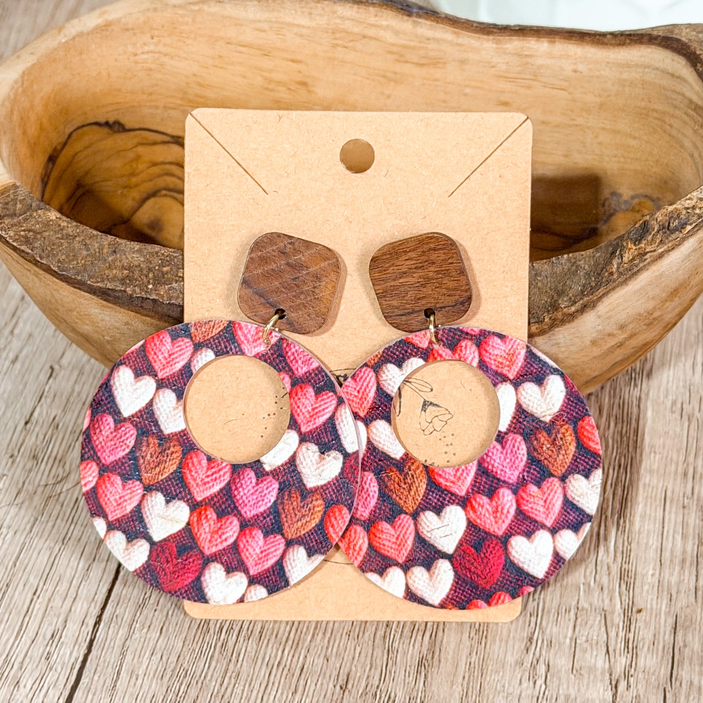 Lots of Love Embroidery Style Heart Hoops