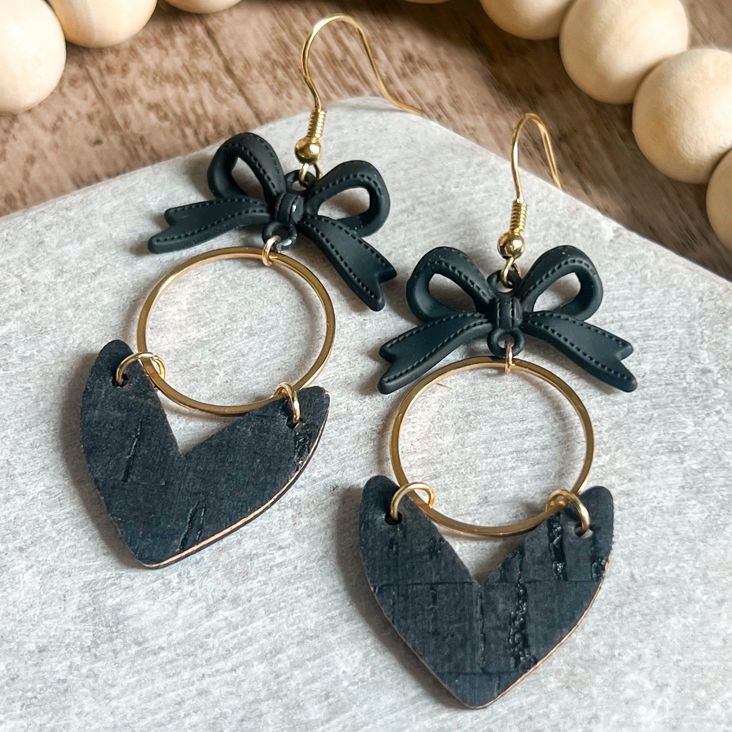 Sweetheart Bow Hoop Earrings