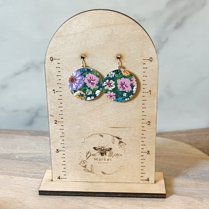 Wildflower Round Earrings