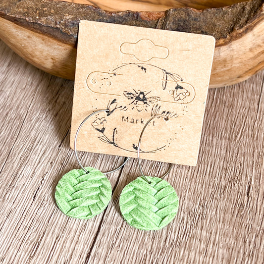 Lime Grove Dot Hoops