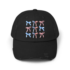 American Ribbon Unisex Distressed Cap 30DC