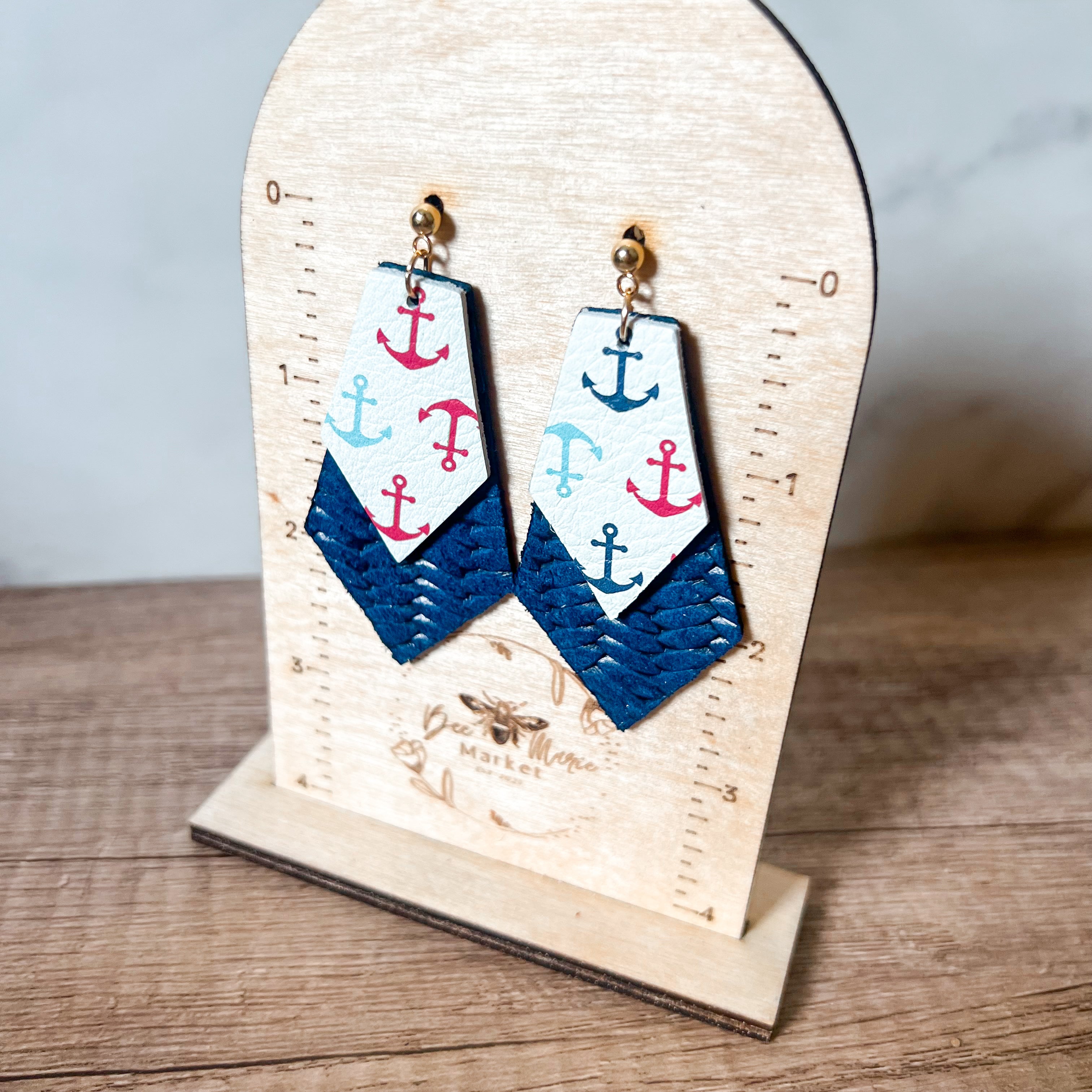 Layered Luci Anchor Earrings