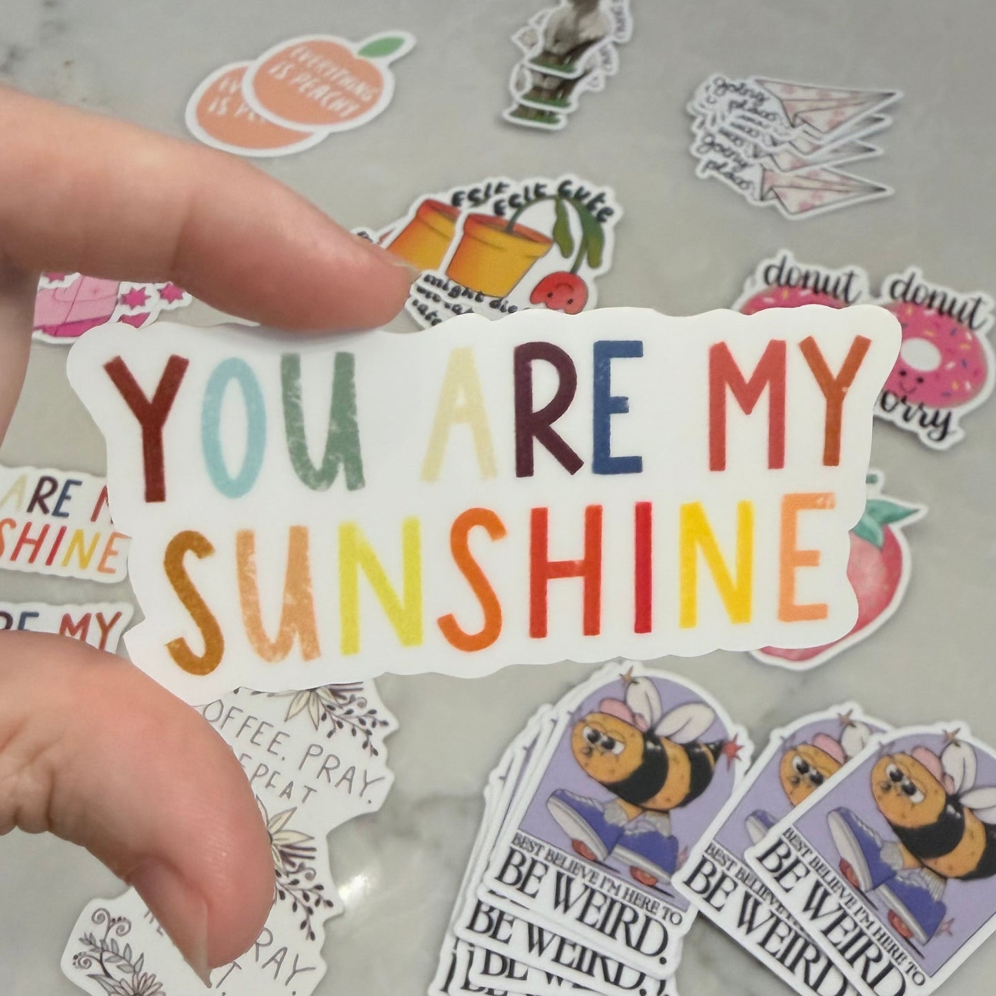 You Are My Sunshine Vinyl Positivity Sticker