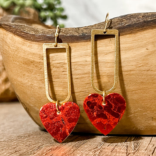 True Love Drop Heart Earrings