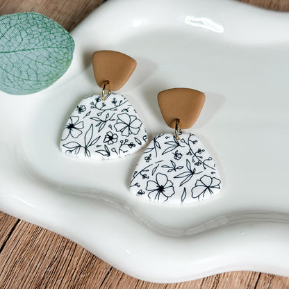 Wildflower Sketch Clay Drops
