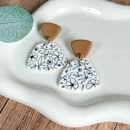 Wildflower Sketch Clay Drops