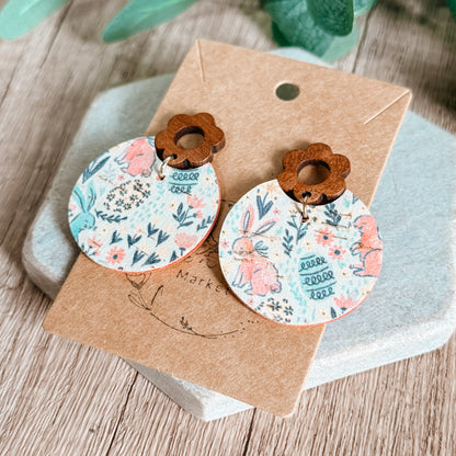 Spring Meadow Bunny Dangle Earrings