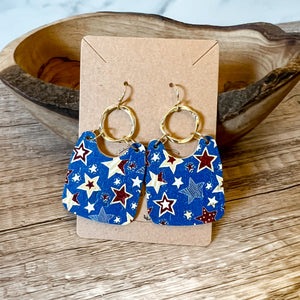 Bella Blue Star Handmade Earrings