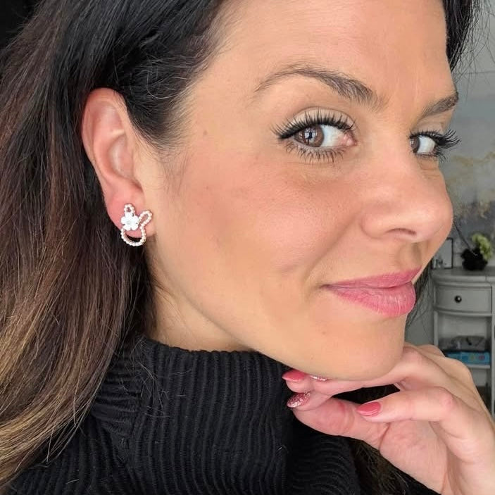 Some Bunny Loves You Pearl Earrings