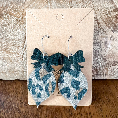 Shimmer Animal Print Ornament Drops