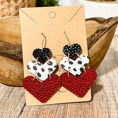 All the Love Heart Drop Earrings