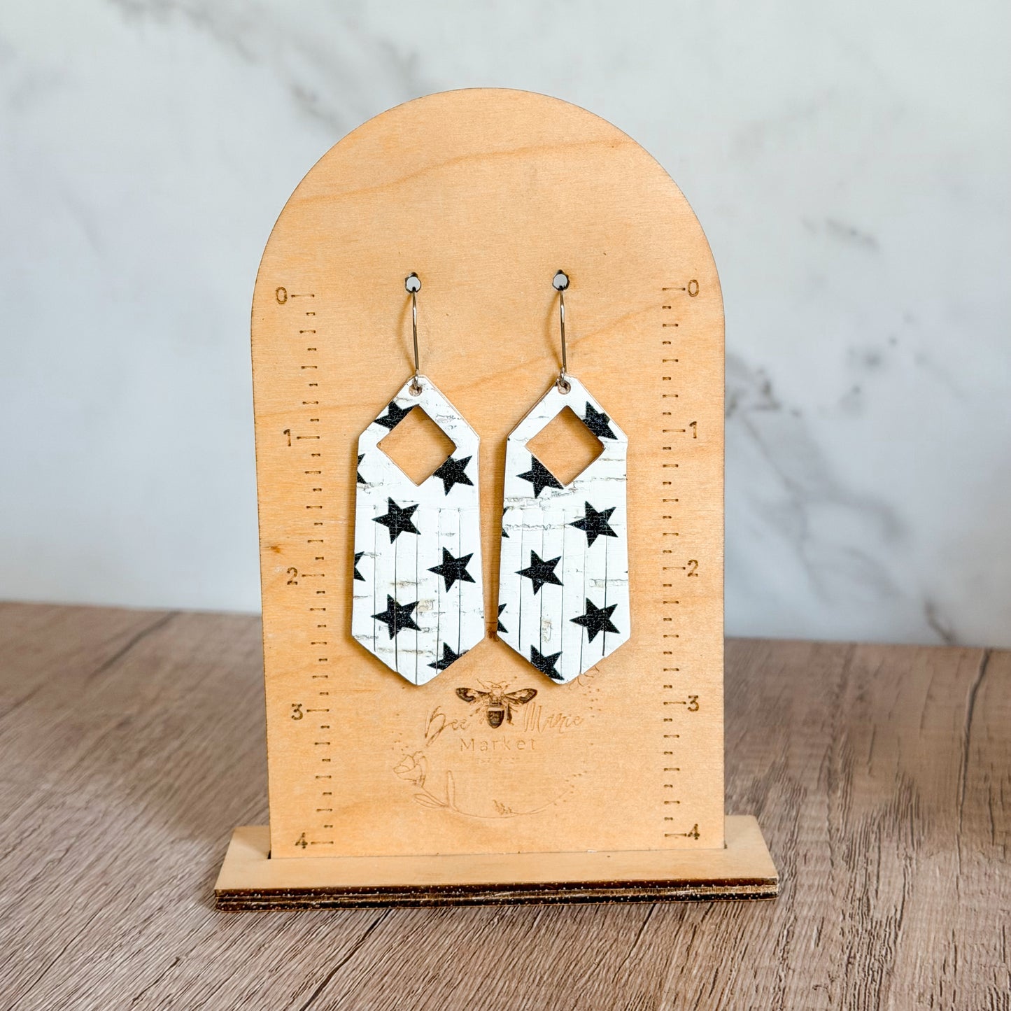 Star Diamond Fringe Earrings