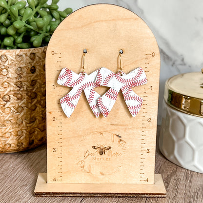 Home Run Baseball Bow Drops