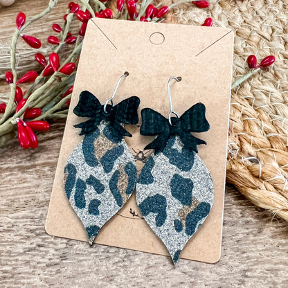 Shimmer Animal Print Ornament Drops