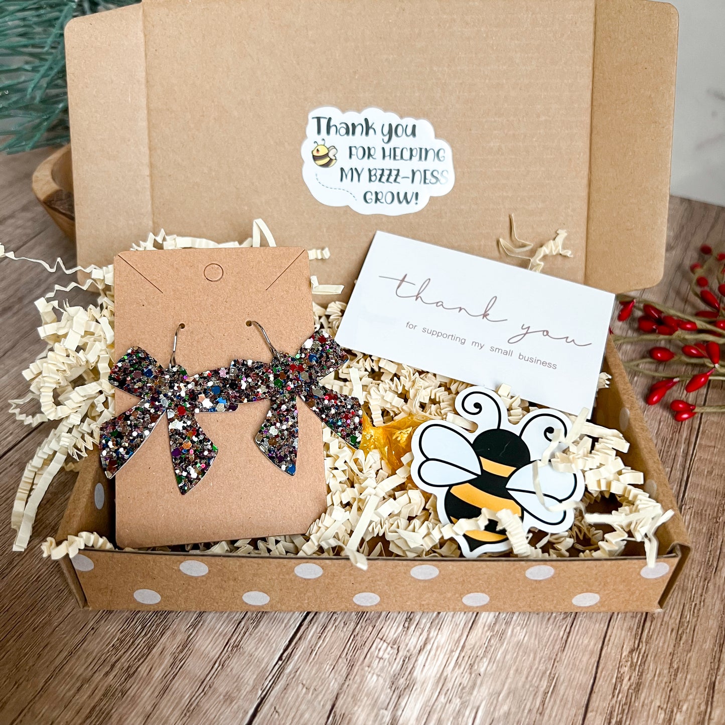 Fergie Glitter Bow Genuine Leather Earrings