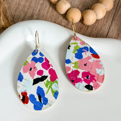 Bold Floral Teardrops