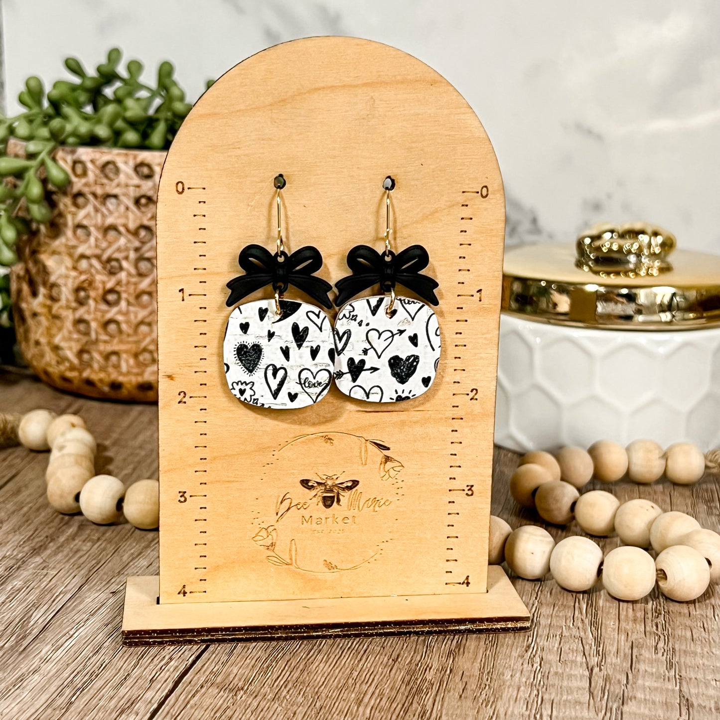 Love Notes Bow Earrings