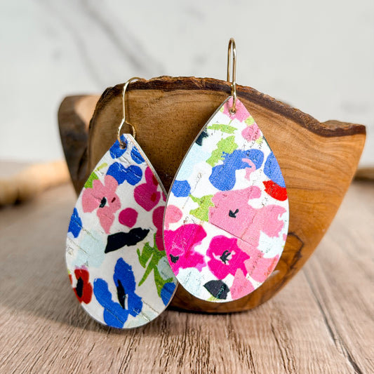 Bold Floral Teardrops