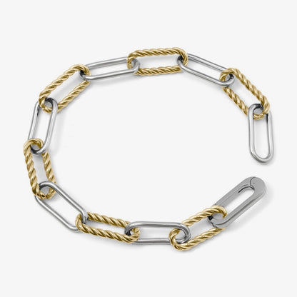 Mixed Metal Twist Link Bracelet - Waterproof