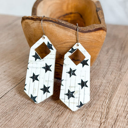 Star Diamond Fringe Earrings