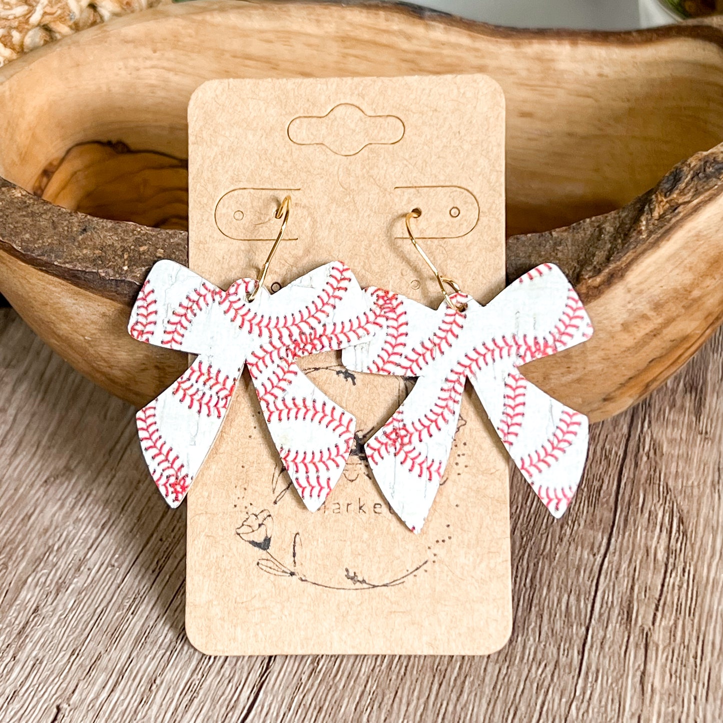 Home Run Baseball Bow Drops