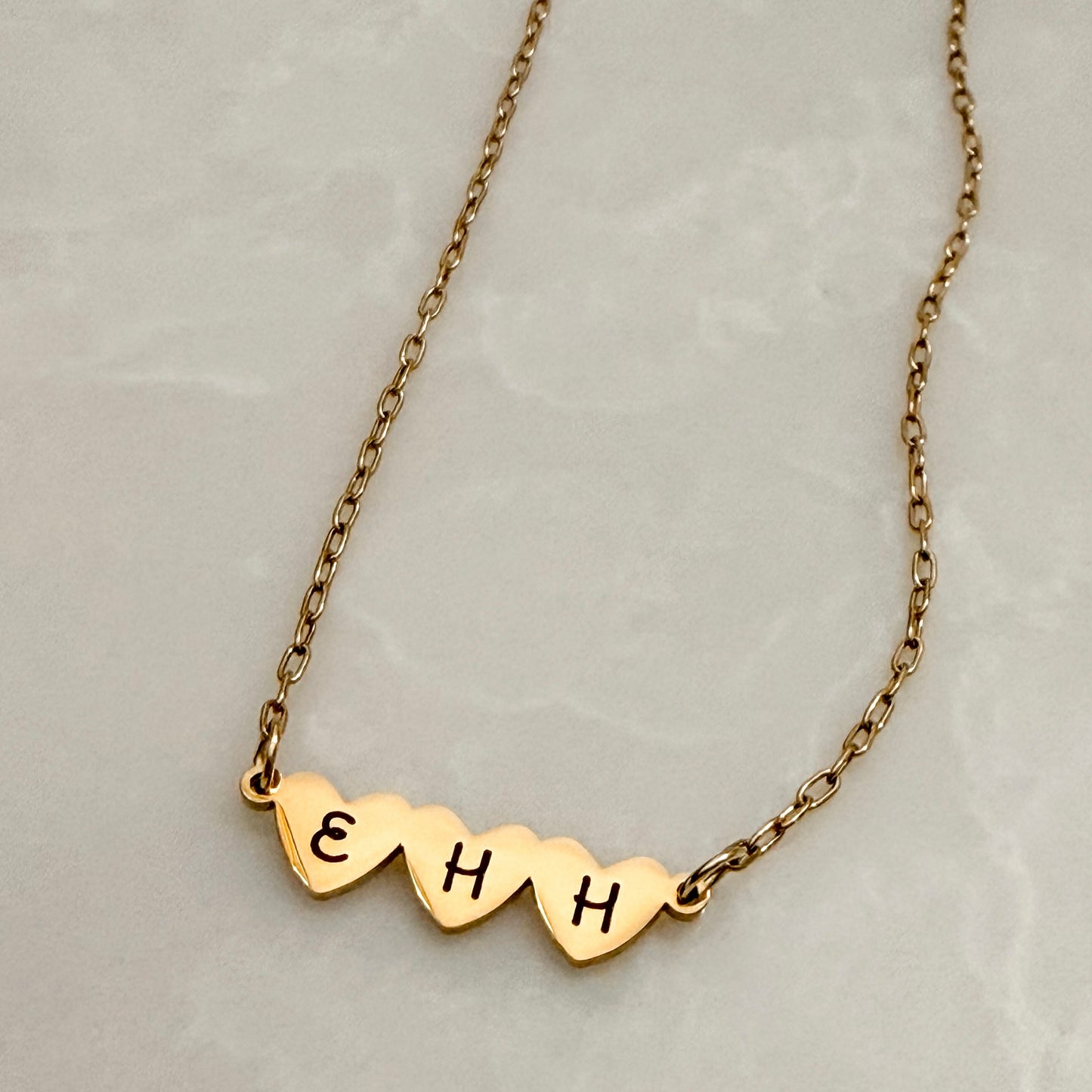 The You Are Loved Personalized Initial Heart Necklace